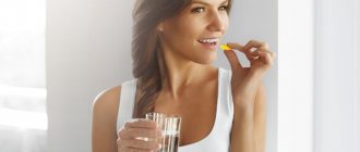 girl drinks fish oil for weight loss
