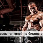 гантелей на бицепс стоя