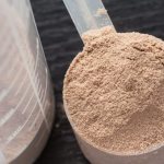 Whey Protein Isolate in a Scoop