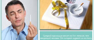 Почему от курения худеют?