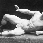 Sandow depicts the sculpture The Dying Gaul