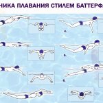 Butterfly style swimming technique