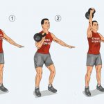 Упражнение жимовой швунг с одной гирей